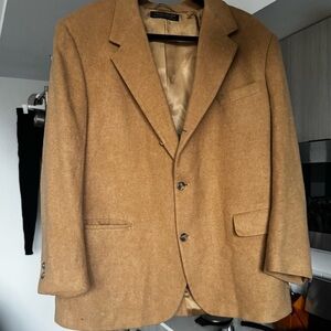 Brooks Brothers 100% Camel Hair Blazer Jacket 46R (see pics)